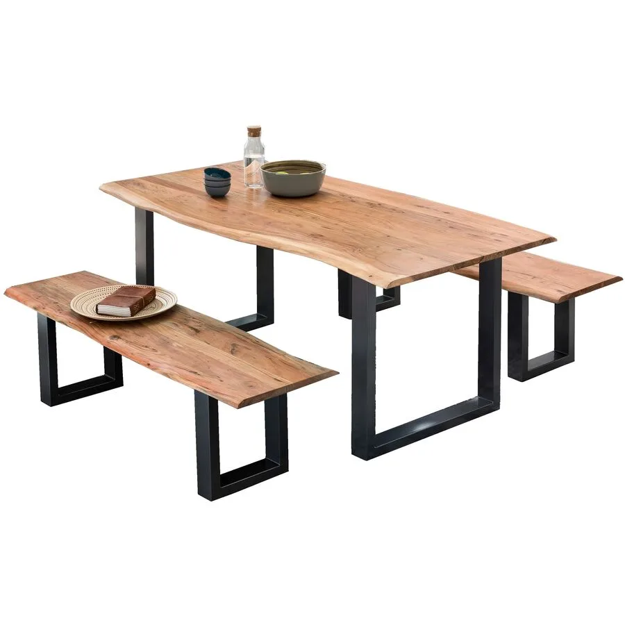 Essgruppe Pan natur Akazie B 180 T 90 cm