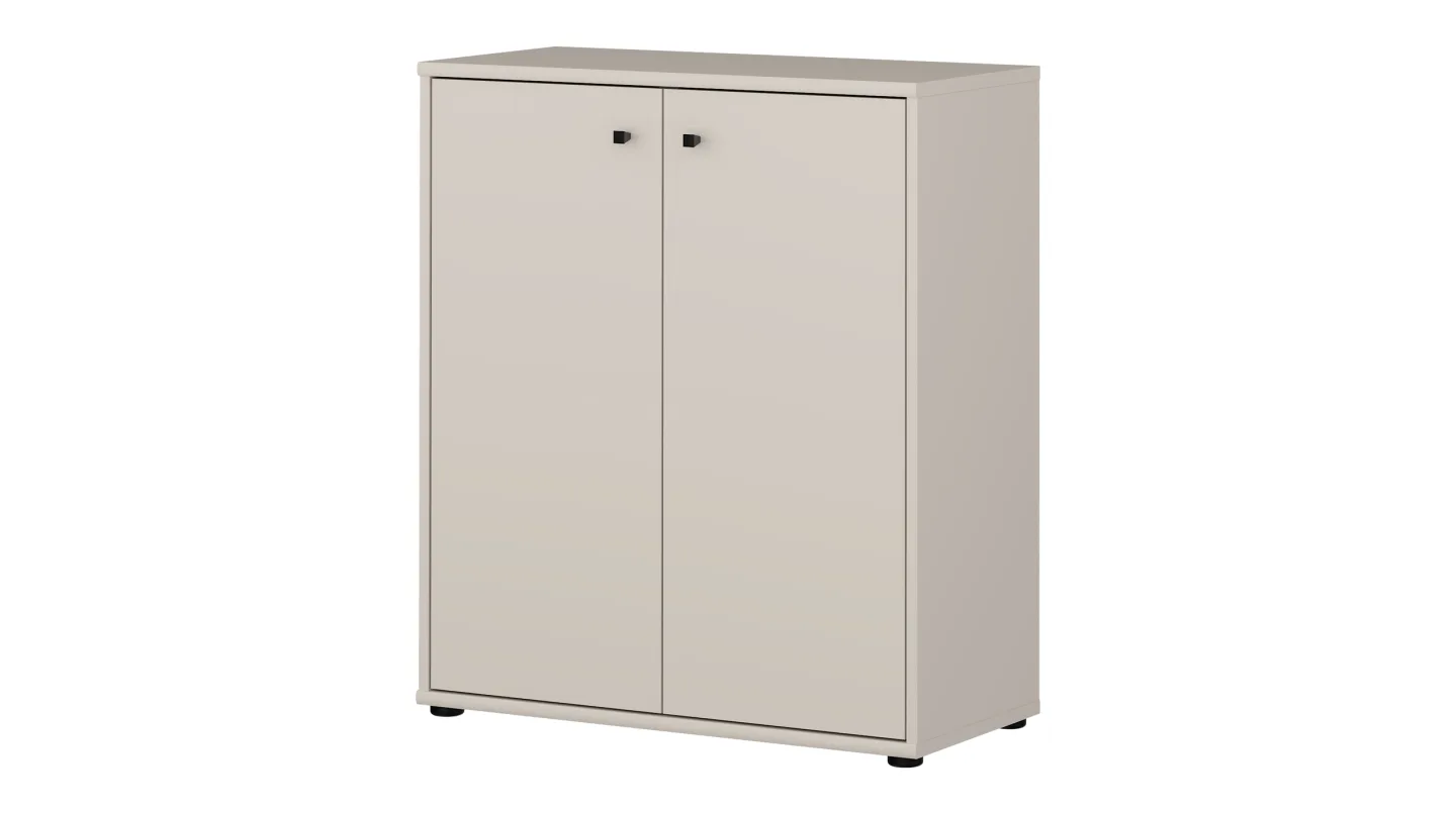 Kommode beige 86 cm - 2-türig - TEMPRA