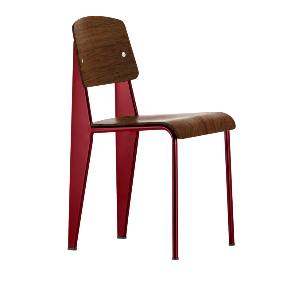 Vitra - Standard, Prouvé Bleu Dynastie, Black Pigmented Walnut - Matstolar - Jean Prouvé - Träfärgad - Metall/Trä