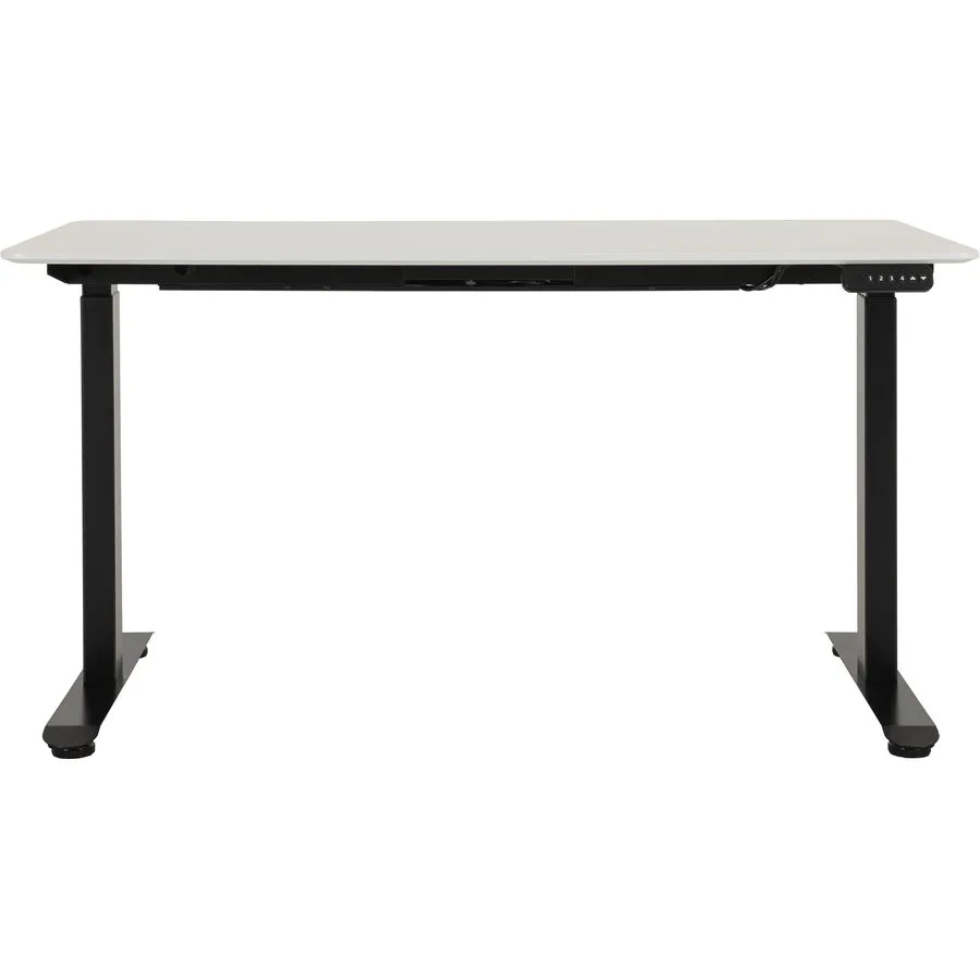 Schreibtisch Lario weiss/schwarz MDF Höhenverstellbar B 140 T 70 cm