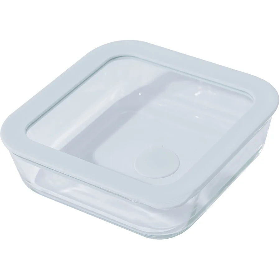 Vorratsdose Dana Transparent/Blau Glas/Silikon Glas/Kunststoff T 14.7 cm 6.5 l