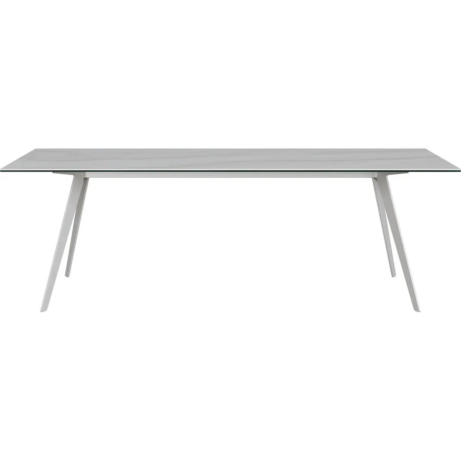Esstisch Salazar hellgrau/weiss Keramik B 100 T 230 cm