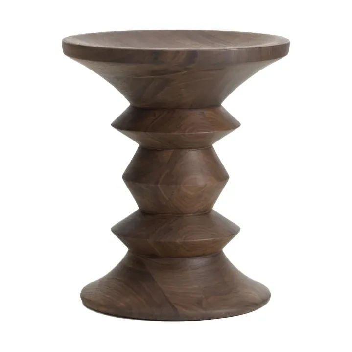 Vitra Eames Stool sittpall model A Dark walnut