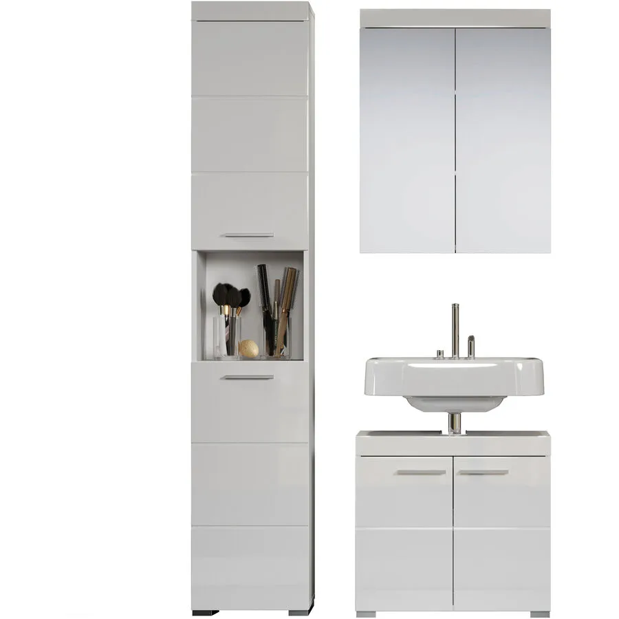 Badezimmer-Set Clairo weiss Holzwerkstoff B 112 T 34 H 190 cm