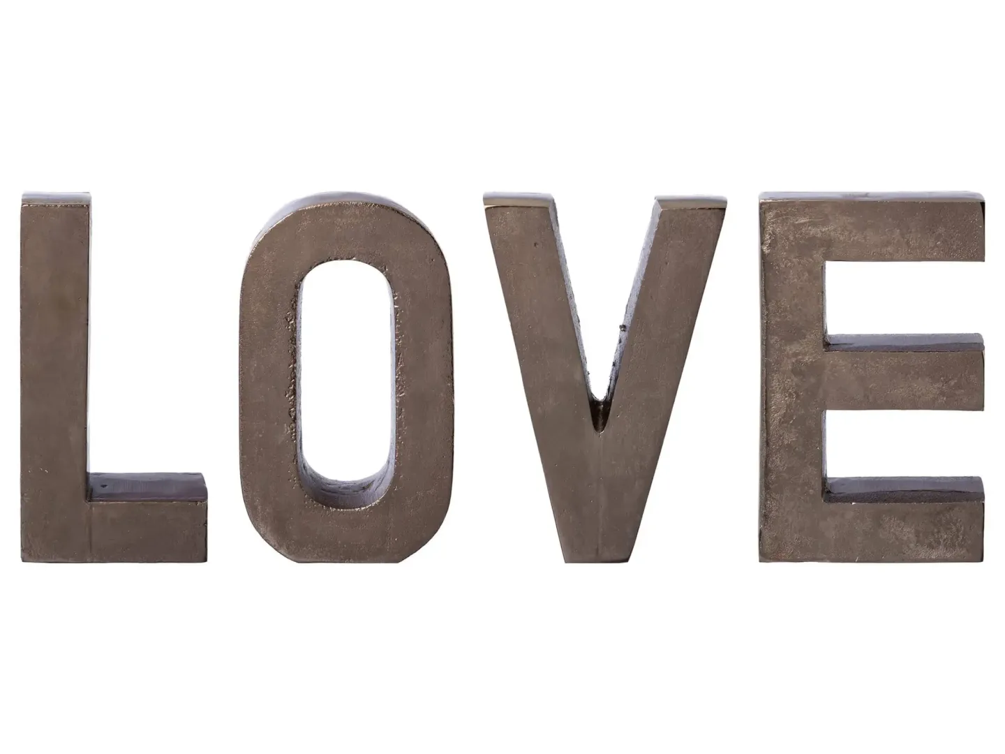 Gasper Schriftzug Love, Anthrazit H: 20 cm | Schubiger Möbel