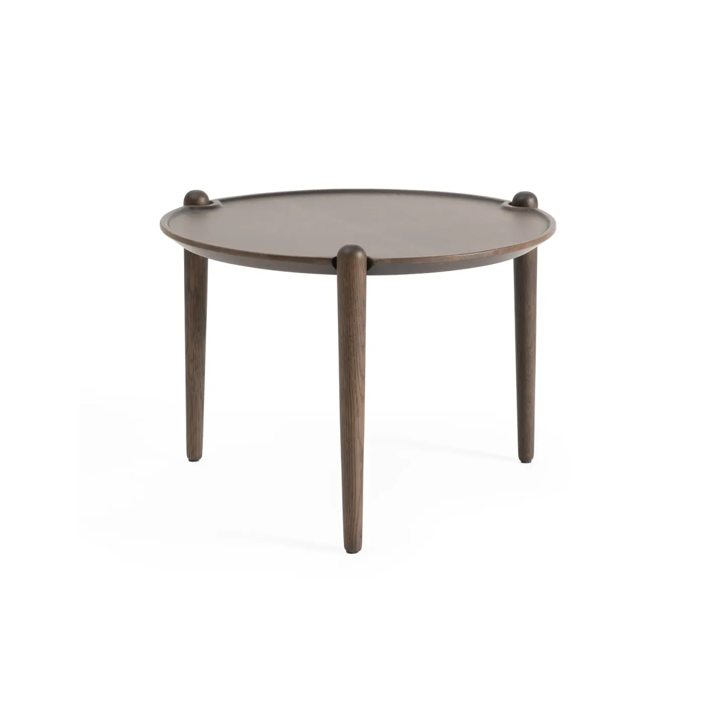 Design House Stockholm Aria soffbord Dark oak, Ø50x37 cm