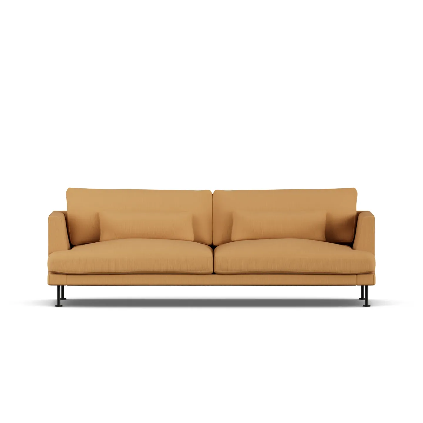 1898 Bredhult Sofa Jump Honey 1959-Schwarzer Stahl, 3-sitzig