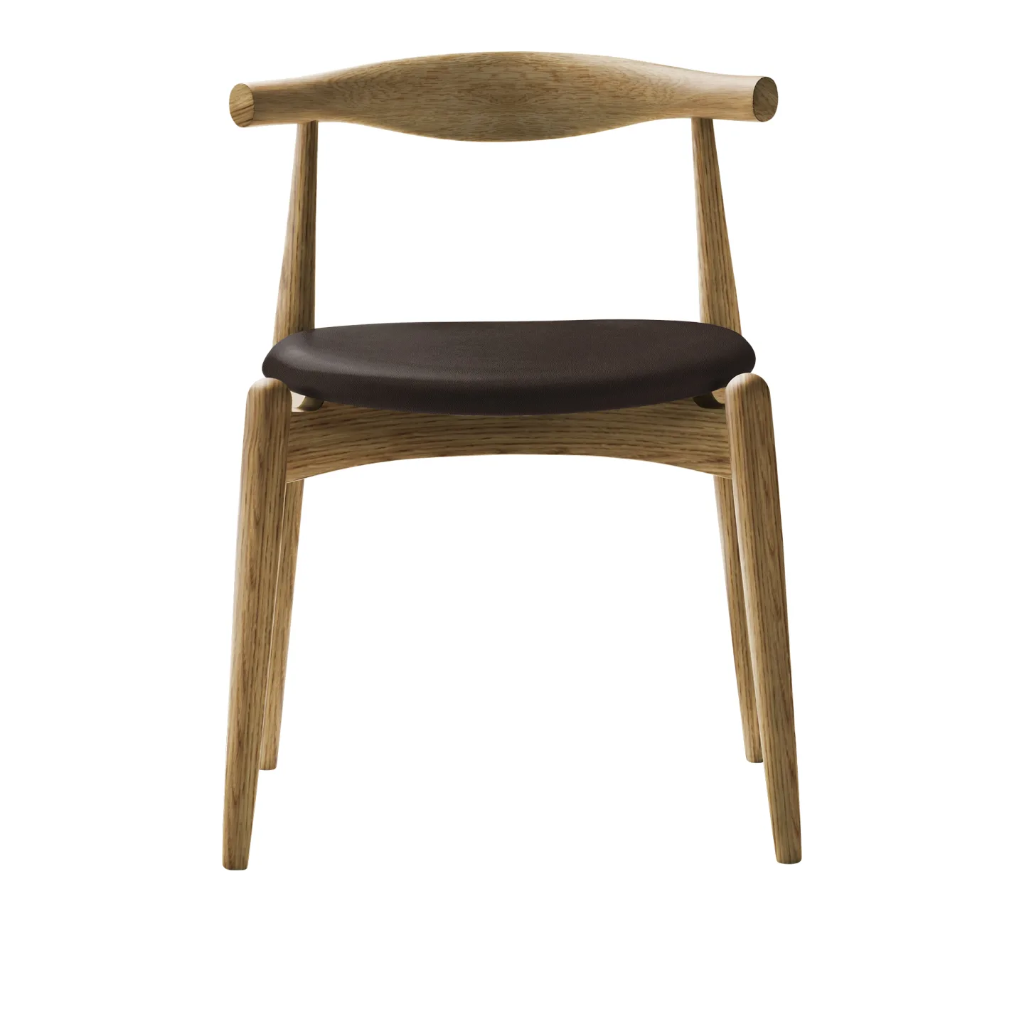 Carl Hansen - CH20, Oljad Ek, Lädergrupp B Thor - 306 - Matstolar - Hans J. Wegner - Träfärgad - Trä