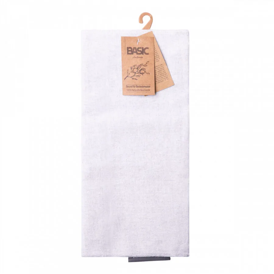 Sola Beutel für Besteckmuster Basic Ambiente Grey melange Recycelte Baumwolle B 52 cm