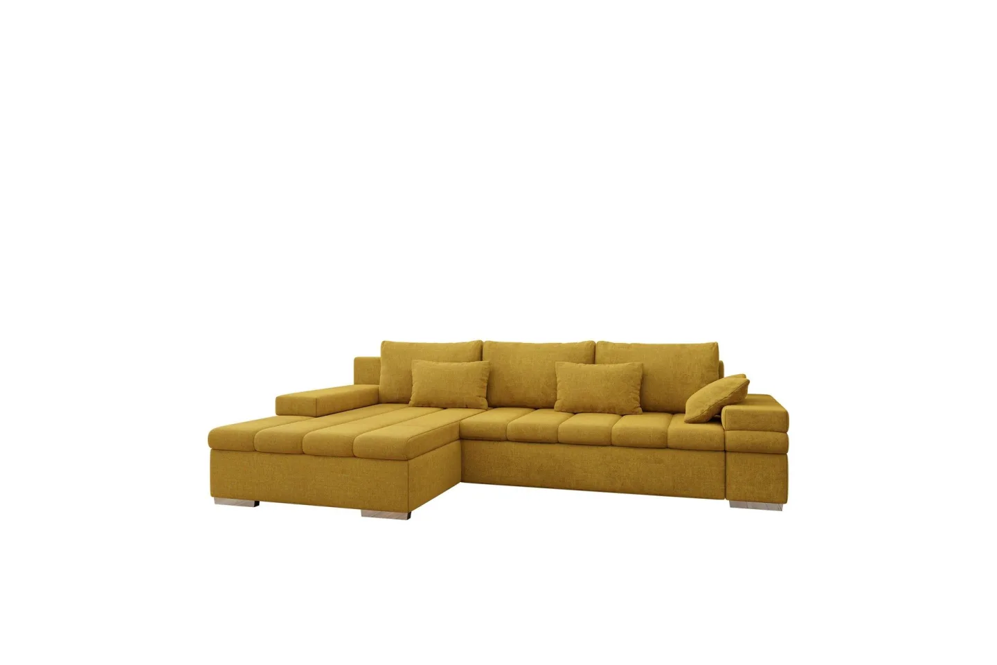 Naoma Bäddsoffa med Divan 4-sits - Gul