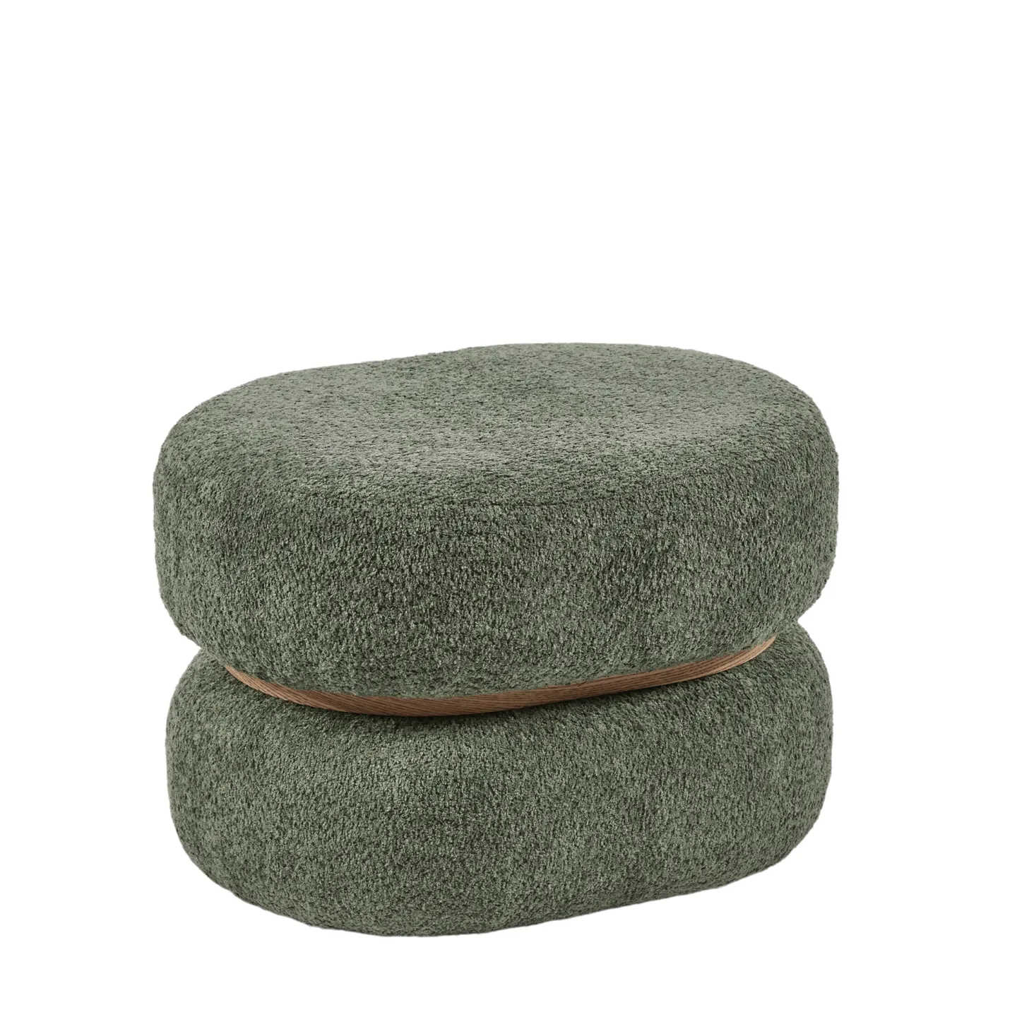 Edg Hocker Oval Grün B: 60 cm | Schubiger Möbel
