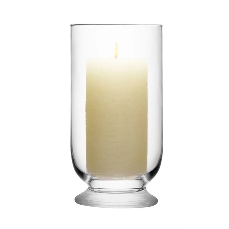 LSA International Laterne Terrace glasklar Glas D 12 H 23 cm