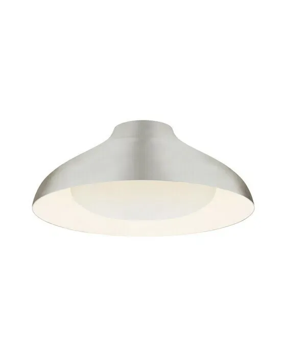 Agnes 18" Flush Mount Burnished Silver Leaf