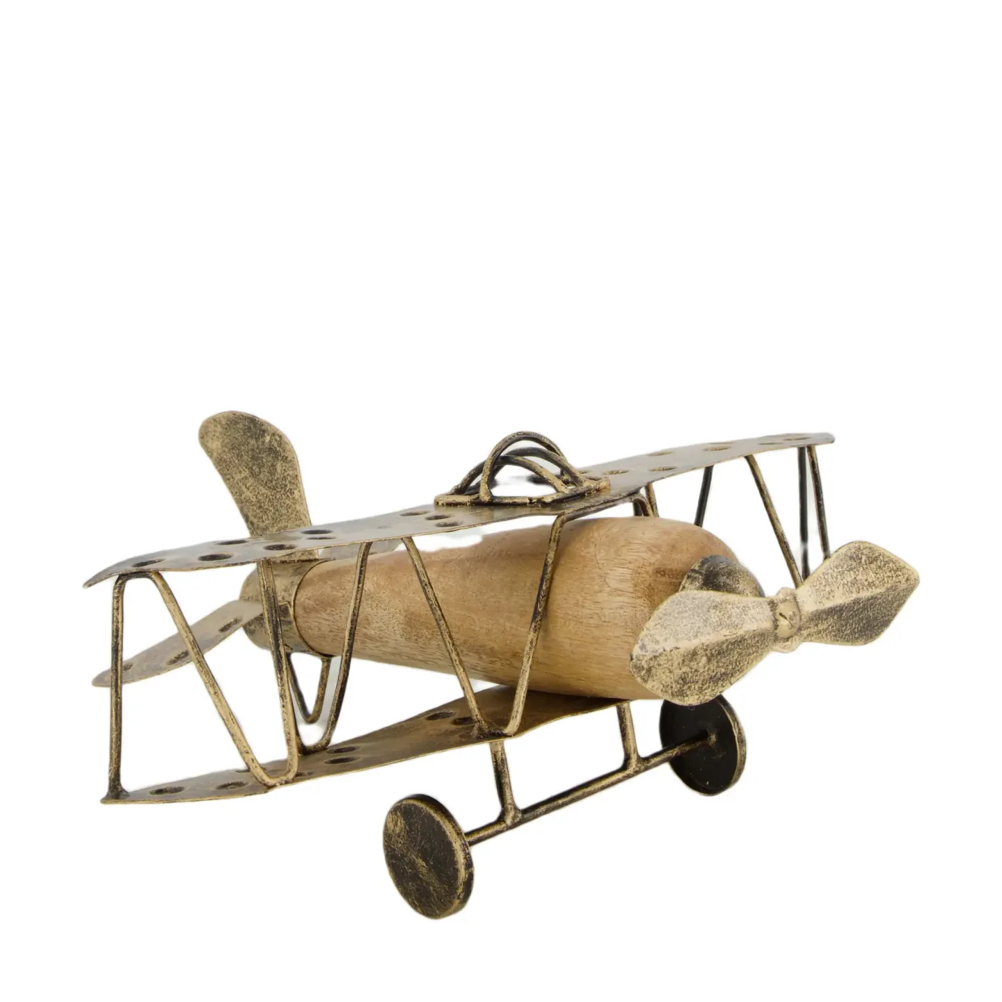 Decofinder Figur Flugzeug Aus Metall H: 10 cm | Schubiger Möbel