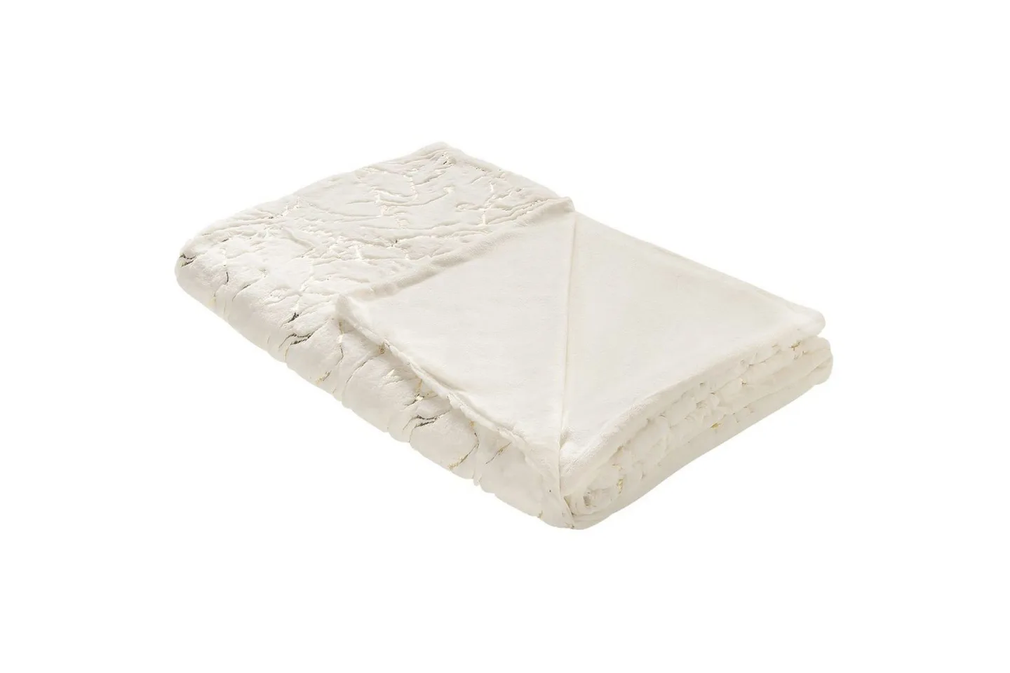 Pläd Godavari Beige/guld, 130x180 cm - Beige/guld, 130x180 cm