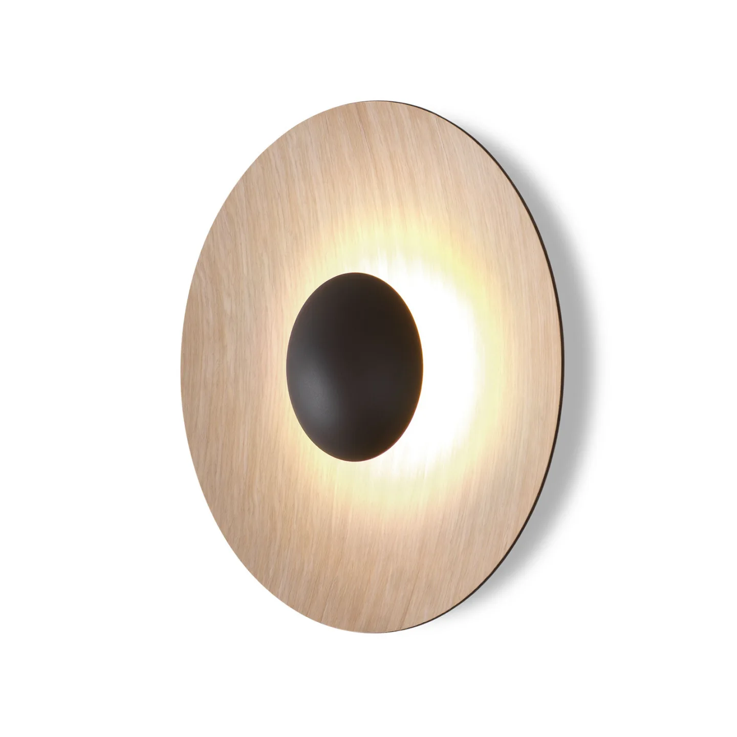 Ginger 20 C Wandleuchte/Deckenleuchte Oak-Oak - Marset - Wohnzimmer - Design - Metall - Rund