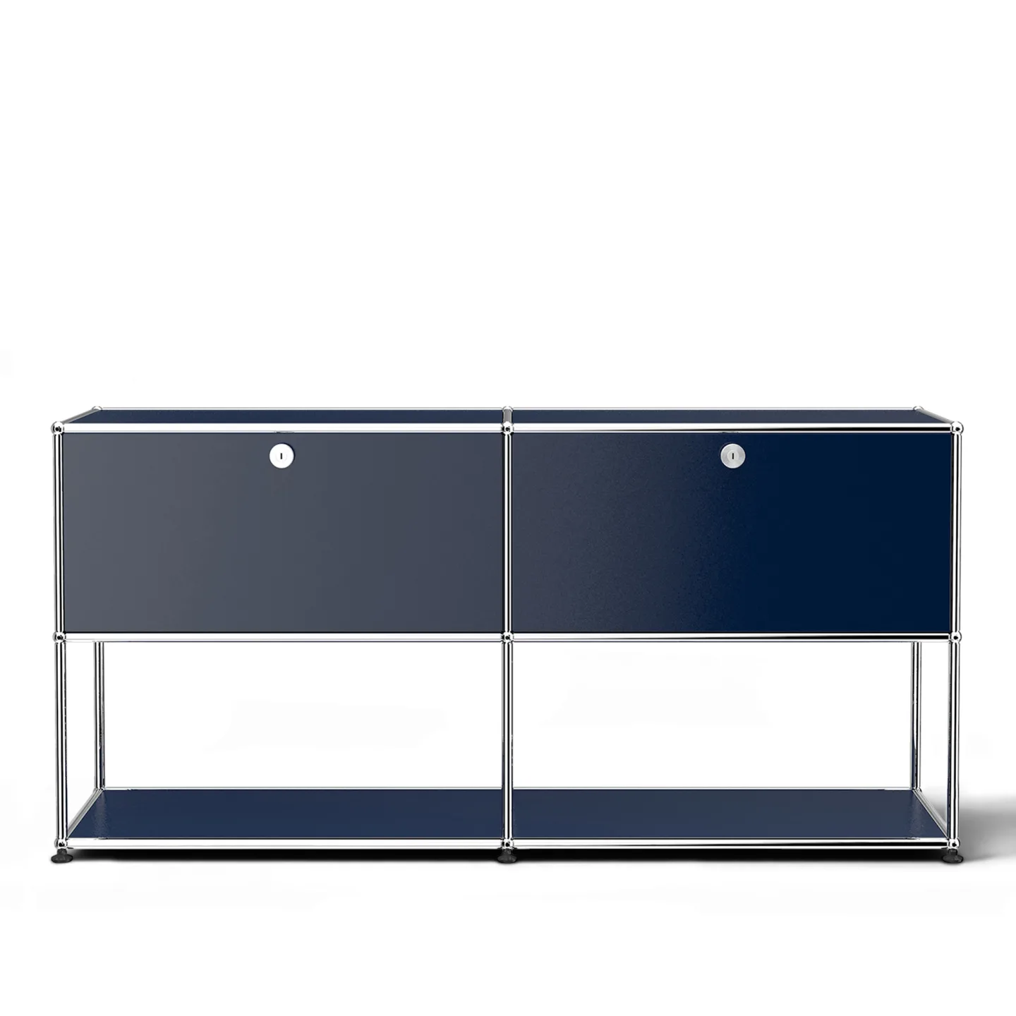 USM - USM Haller 40 Sideboard Steel Blue - Skänkar och sideboards - Fritz Haller & Paul Schärer - Blå - Metall