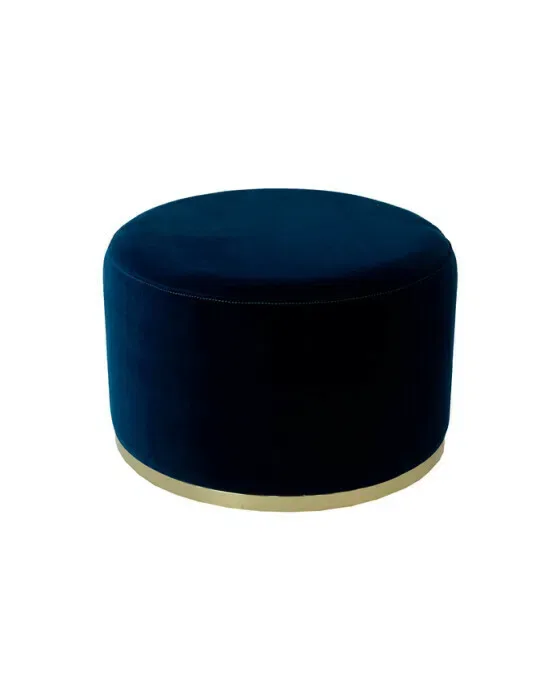 Cara Ottoman Midnight Blue