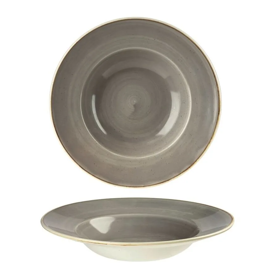 Churchill Teller tief Stonecast Grau Porzellan 24 cm