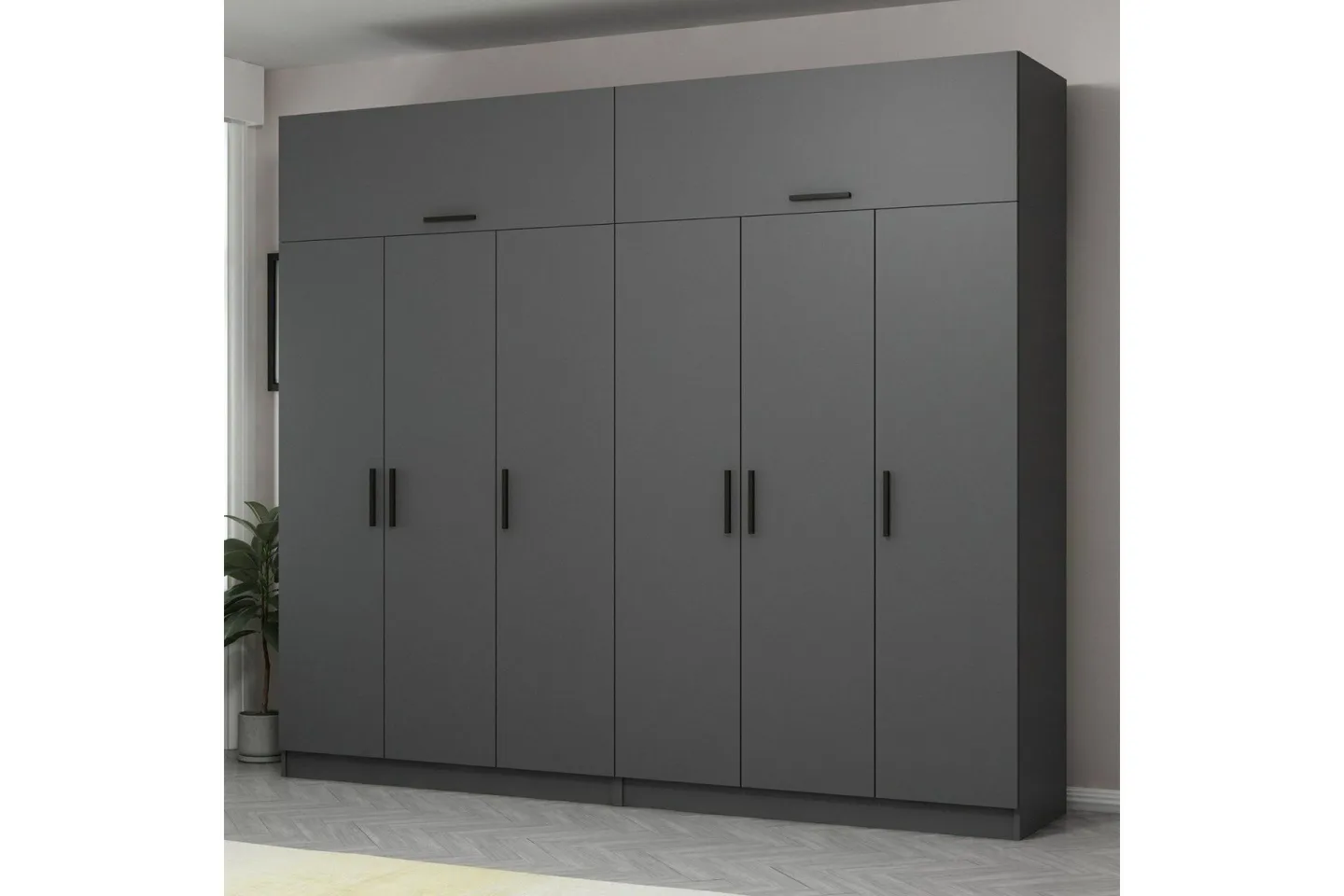 Fruitland Garderob 270 cm - Antracit
