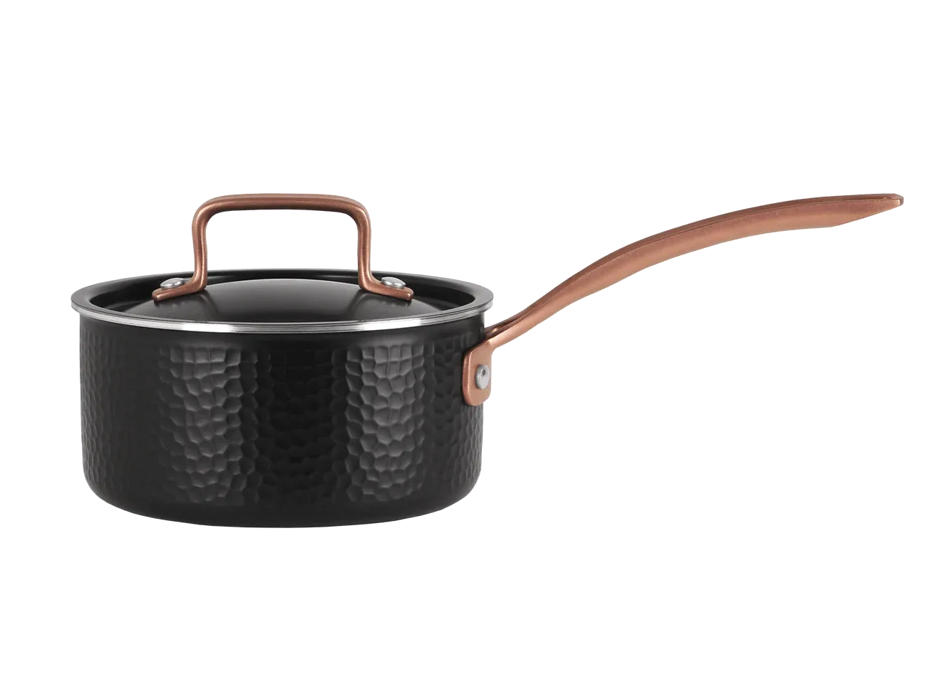 Kochtopf mit Deckel 16 cm / 1,6 Liter – Schwarz