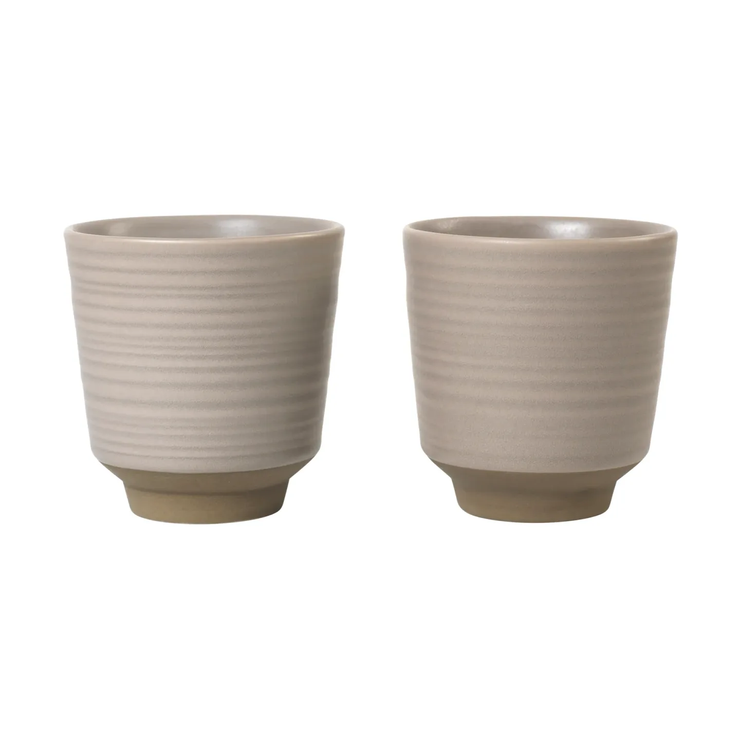 Broste Copenhagen Miko Becher 15 cl 2er-Pack Warm grey