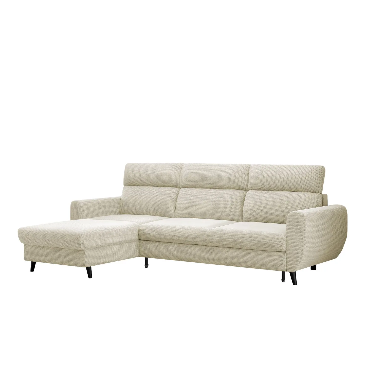 Vylon 3-sits Bäddsoffa med divan - beige