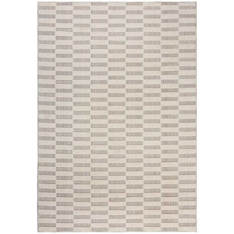 Teppich Kipso natur Einfarbig Mischgewebe 194 x 290 cm