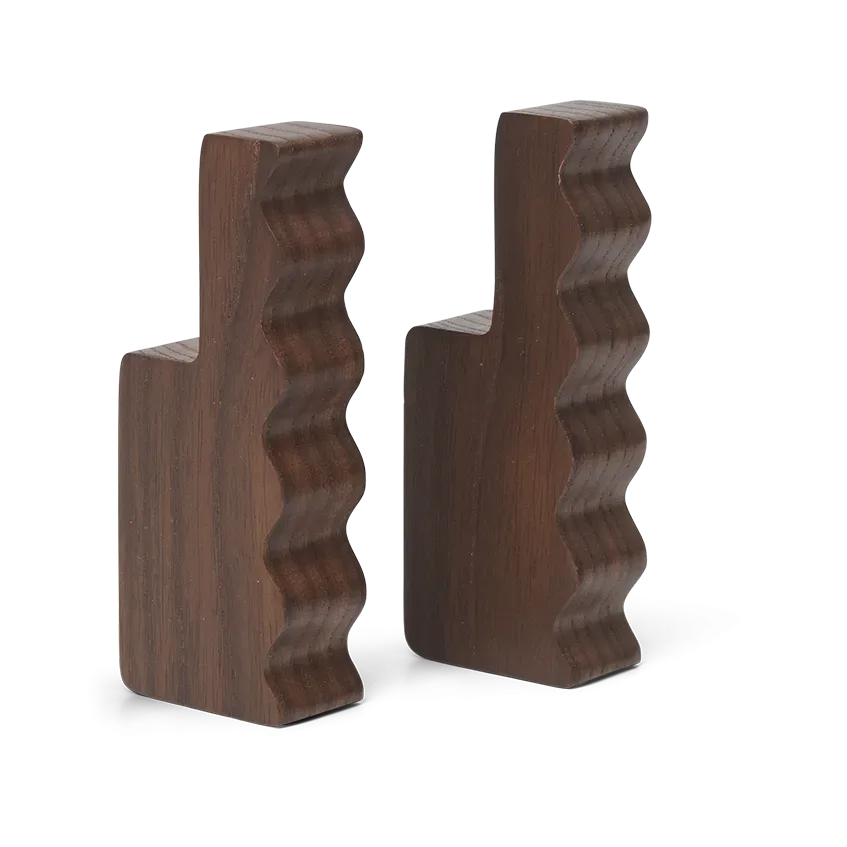 Ferm Living Unda krok 2-pack Dark Brown