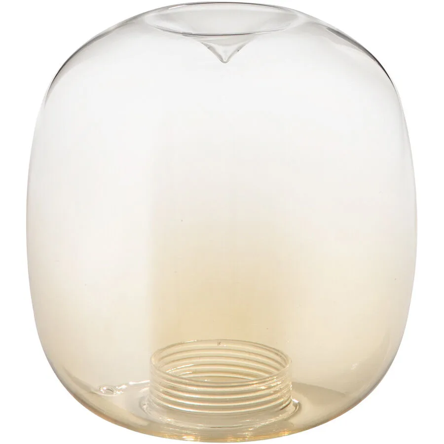 Lampenschirm Livia Braun Glas 15 cm 15 cm - Farbe: cognac