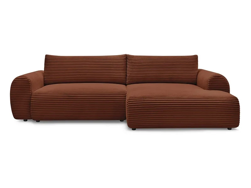 Ecksofa BOBOCHIC LUCIEN Cord-Stoff orange