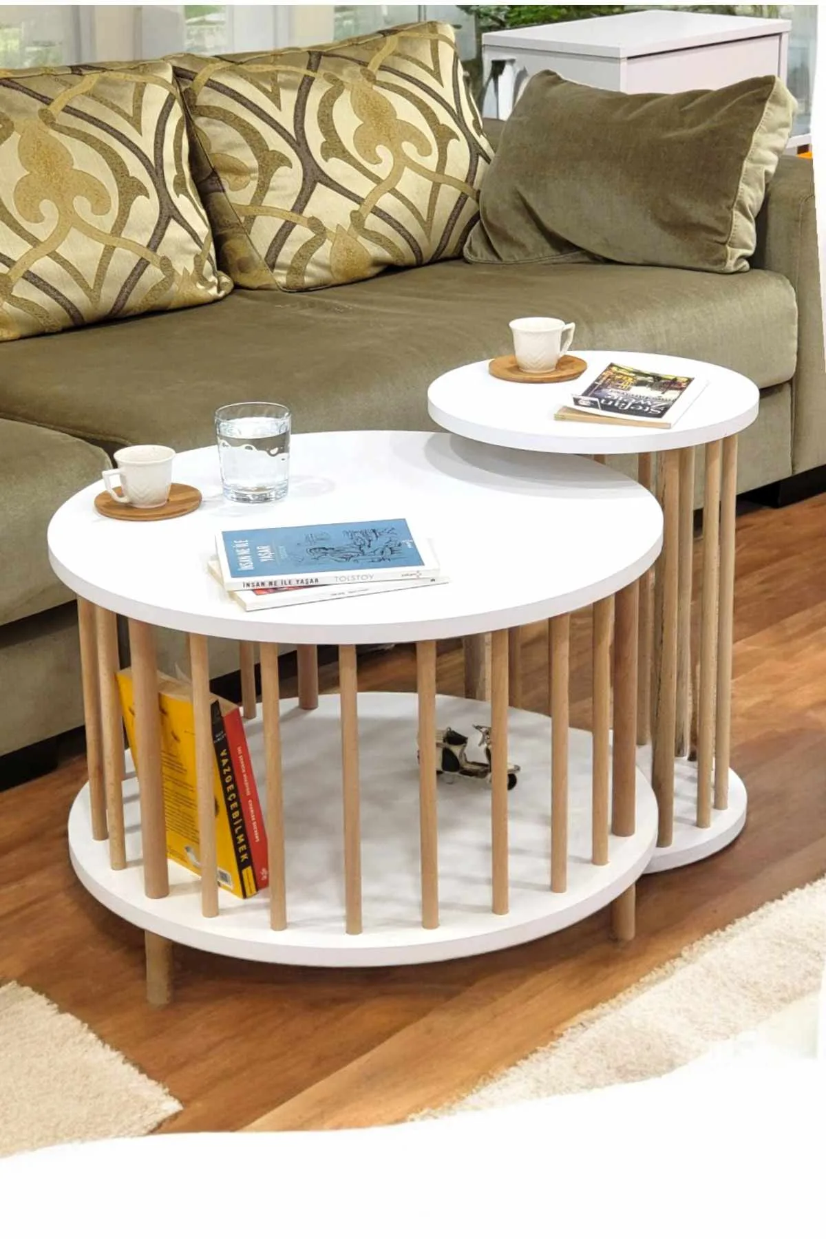 Belvo Soffbordsset 60x43 cm - Vit