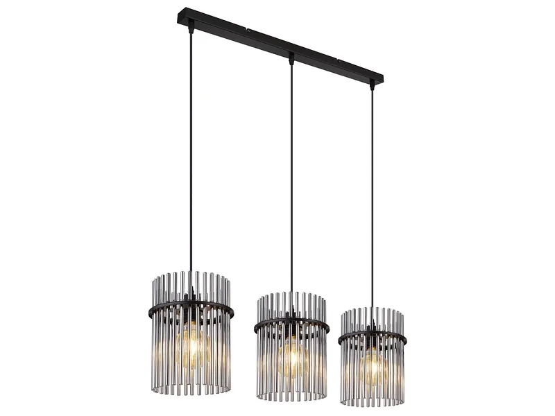 Hängelampe GORLEY 80x140cm 60W schwarz