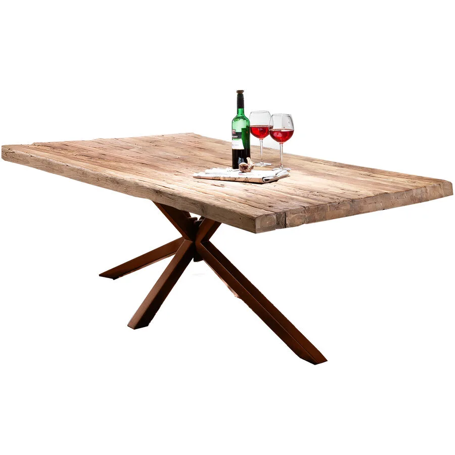 Esstisch Gioia natur Teak Massivholz B 220 T 100 cm