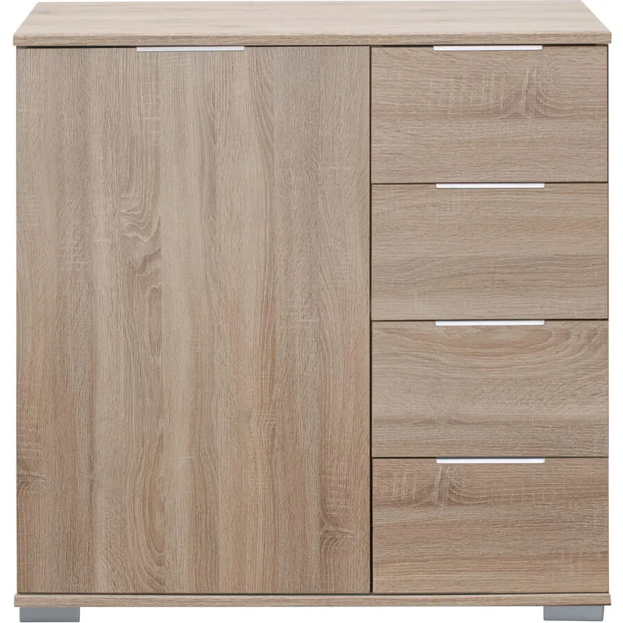 Kommode Peyton A Eiche sägerau Holzwerkstoff B 81 H 83 cm