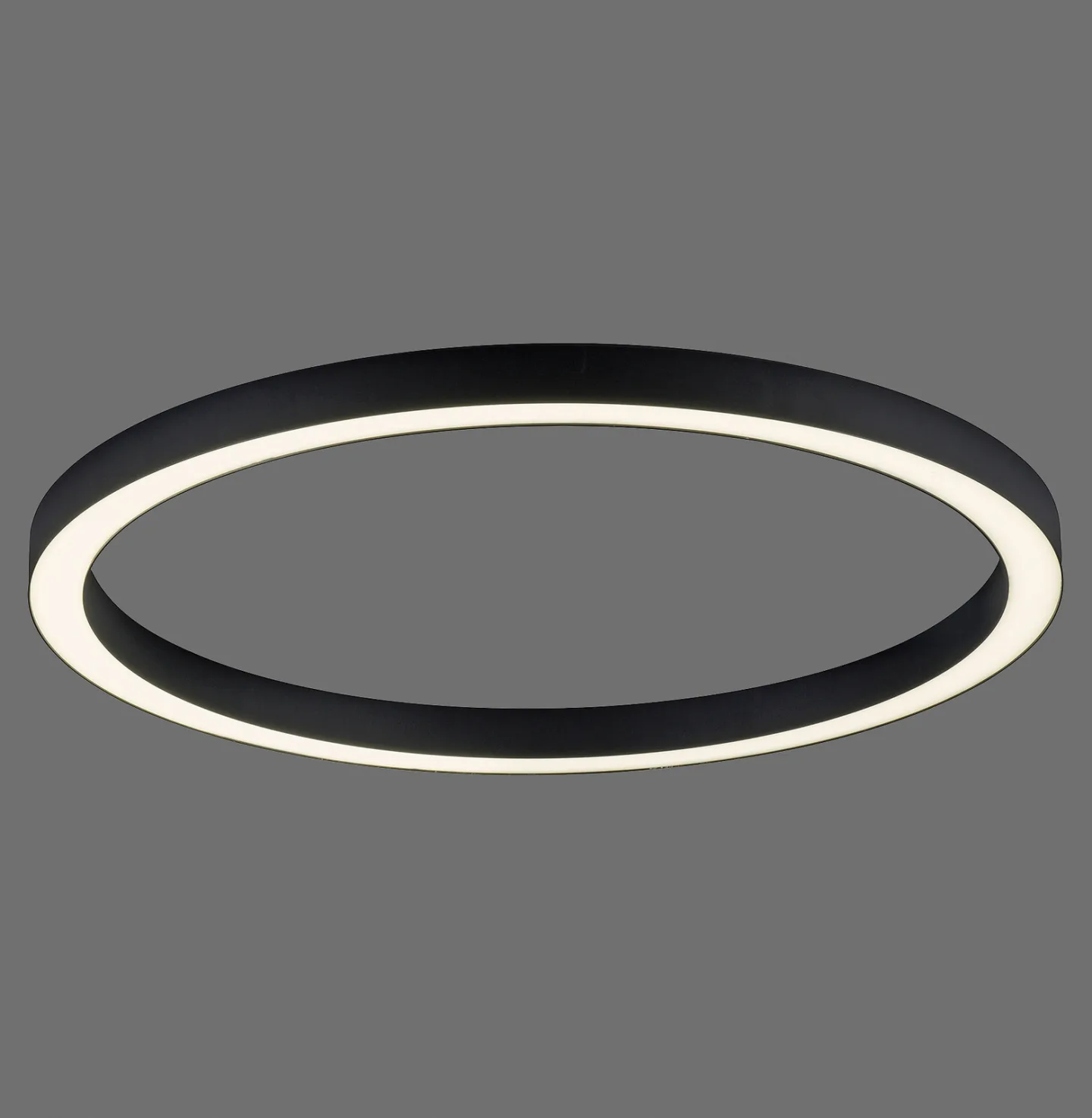 Lines Round LED-Deckenlampe, Ø 70 cm, graphite, CCT - PURE PURE Lines Round - Wohnzimmer - Modern - Metall - Rund