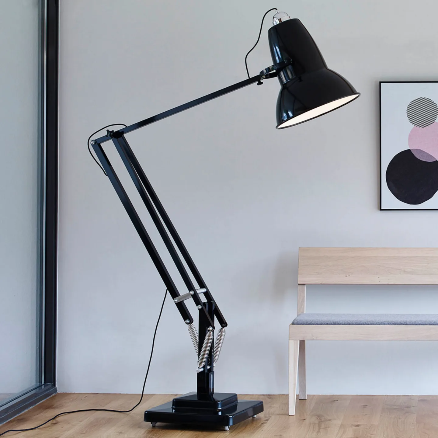 Original 1227 Giant gulvlampe, sort - Anglepoise - Stue - Design - Metal - Med én lyskilde