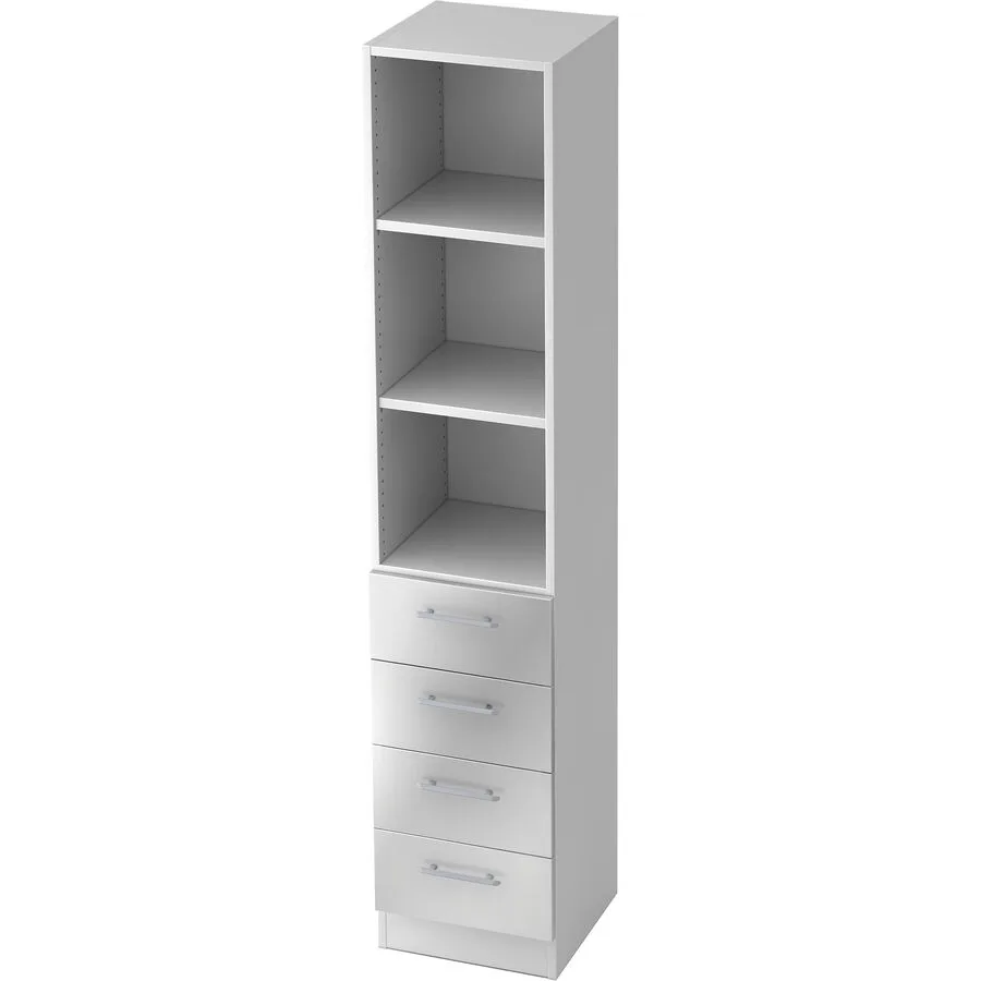 Regal Office silber Holzwerkstoff B 40.6 cm H 200.4 cm