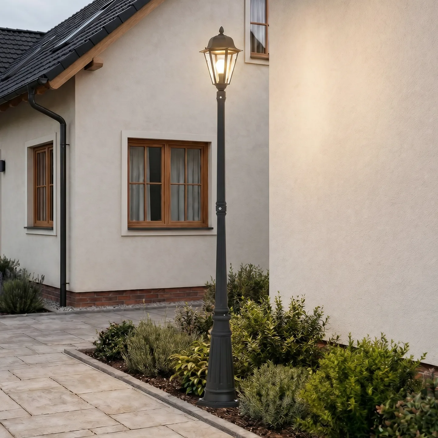 Edana Außen Gartenleuchte Graphite - Lindby - Modern - Aluminium - Einflammig