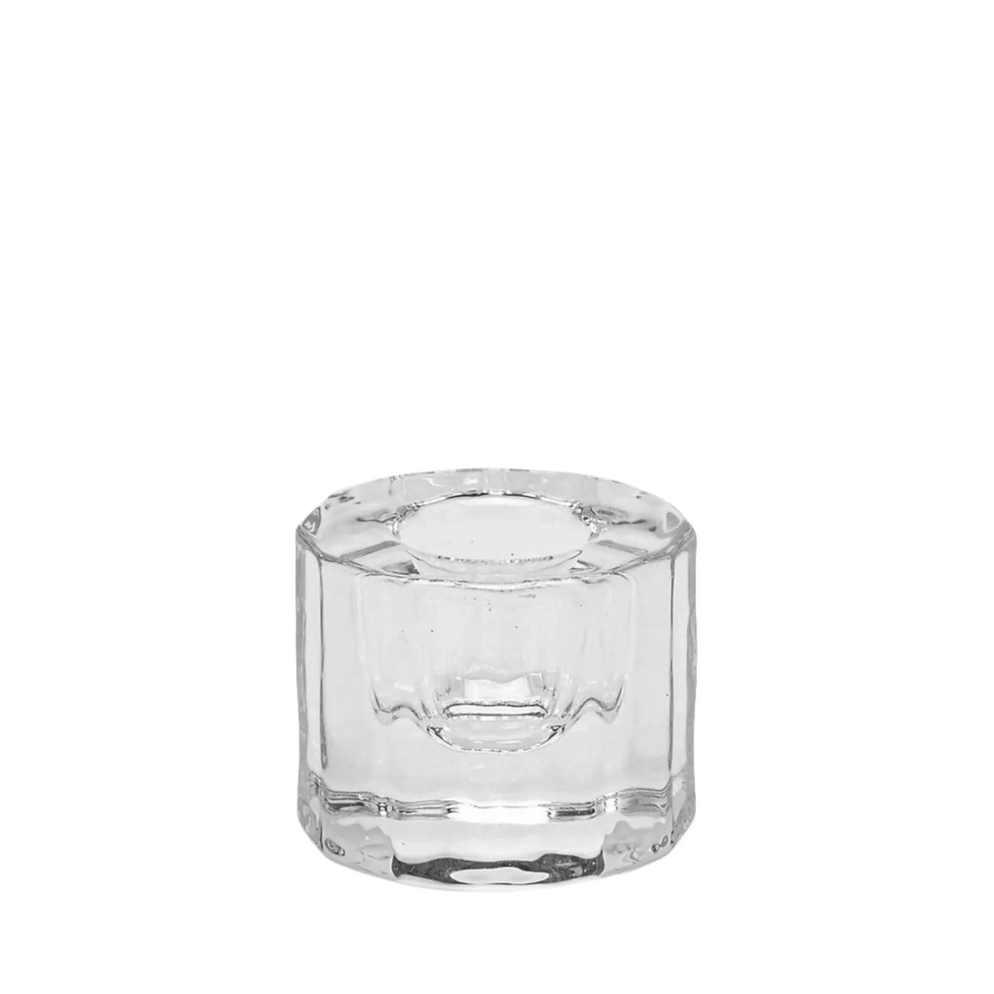 Edg Kerzenständer Kristallglas H: 4 cm | Schubiger Möbel
