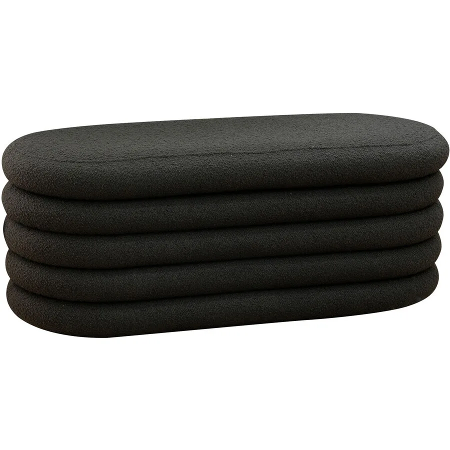 Bank Ronda anthrazit Polyester/Stoff B 108 H 42 cm