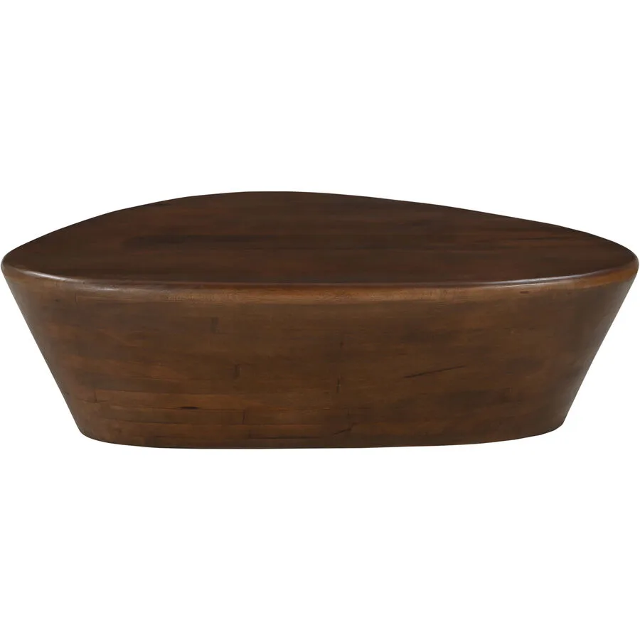 Salontisch Rondo Braun Holz 107 cm - Material: Mangoholz massiv