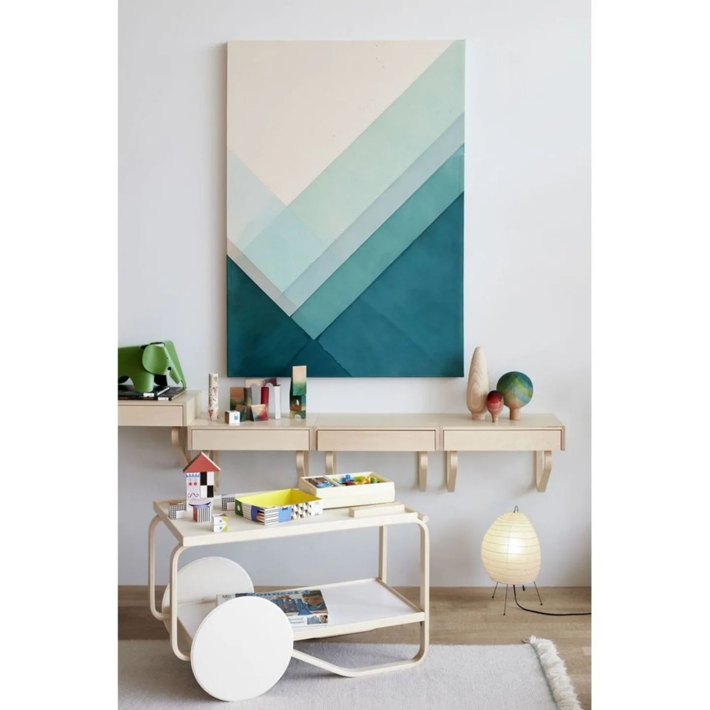 Akari 1N Bordlampe - Vitra - Stue - Papir / kartong