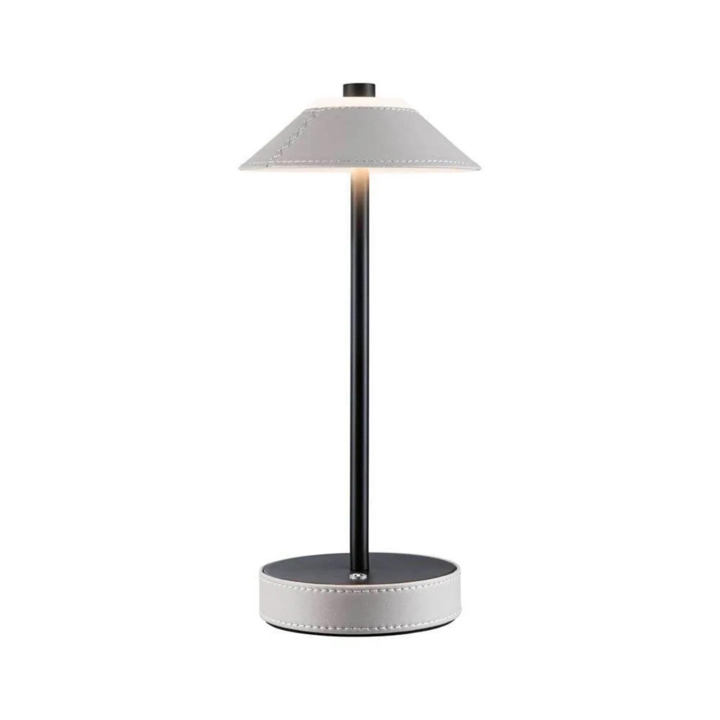 Pellini bærbar bordlampe sort/beige op/ned - Paulmann - Stue - Moderne - Metal - Med én lyskilde