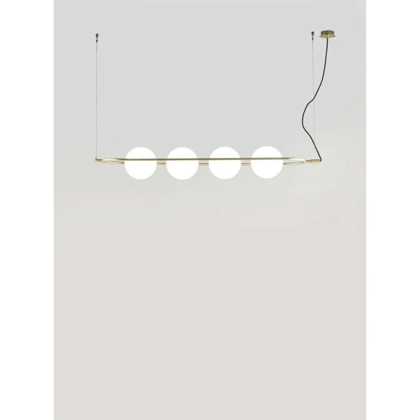Abbacus 4 Pendelleuchte, gold, 4-flg. - Aromas del Campo - Wohnzimmer - Modern - Metall - Mehrflammig