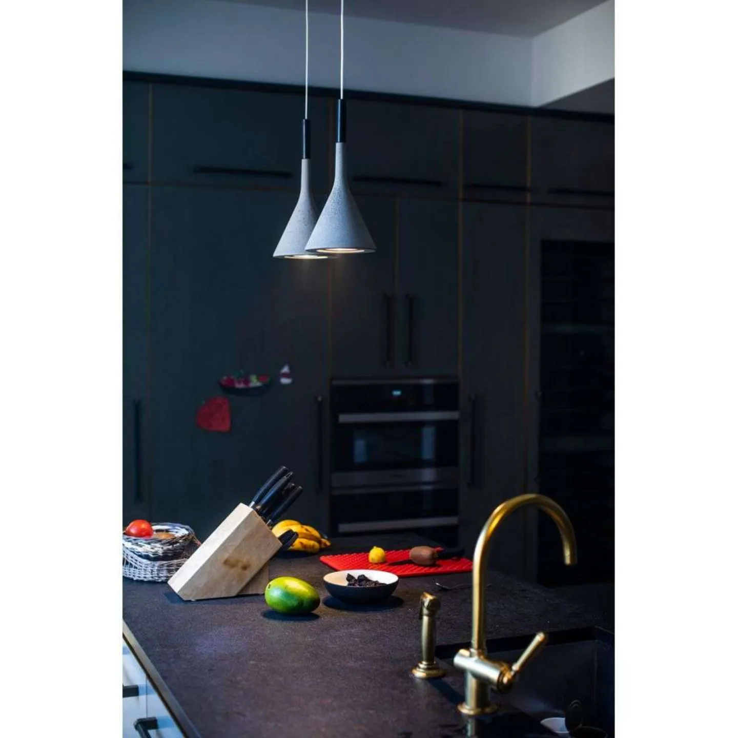 Aplomb Pendelleuchte GU10 Anthracite - Foscarini - Wohnzimmer - Beton