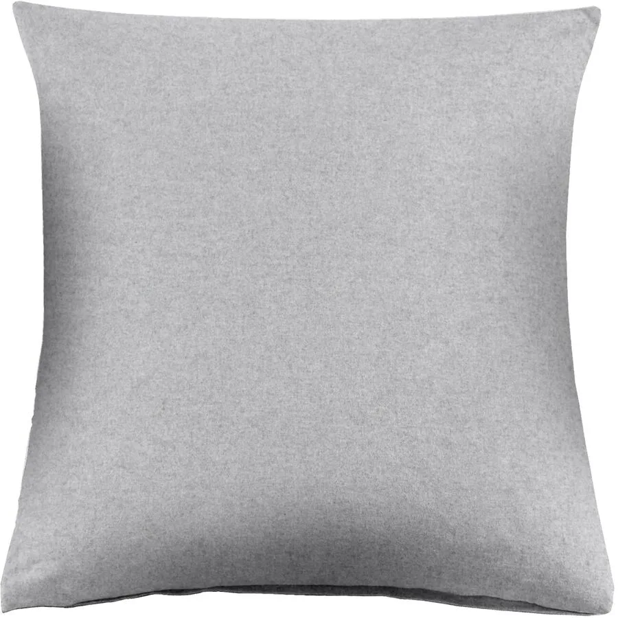 Kissenbezug Bettina hellgrau Einfarbig Baumwolle B 65 T 65 cm - Material: 100% Baumwoll-Flanell