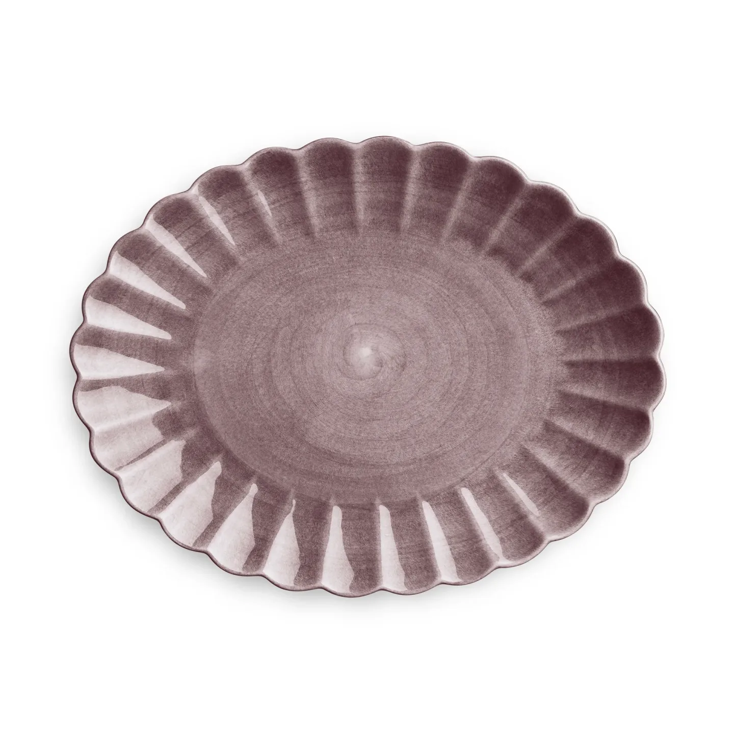 Mateus Oyster Teller 30 x 35cm Pflaume
