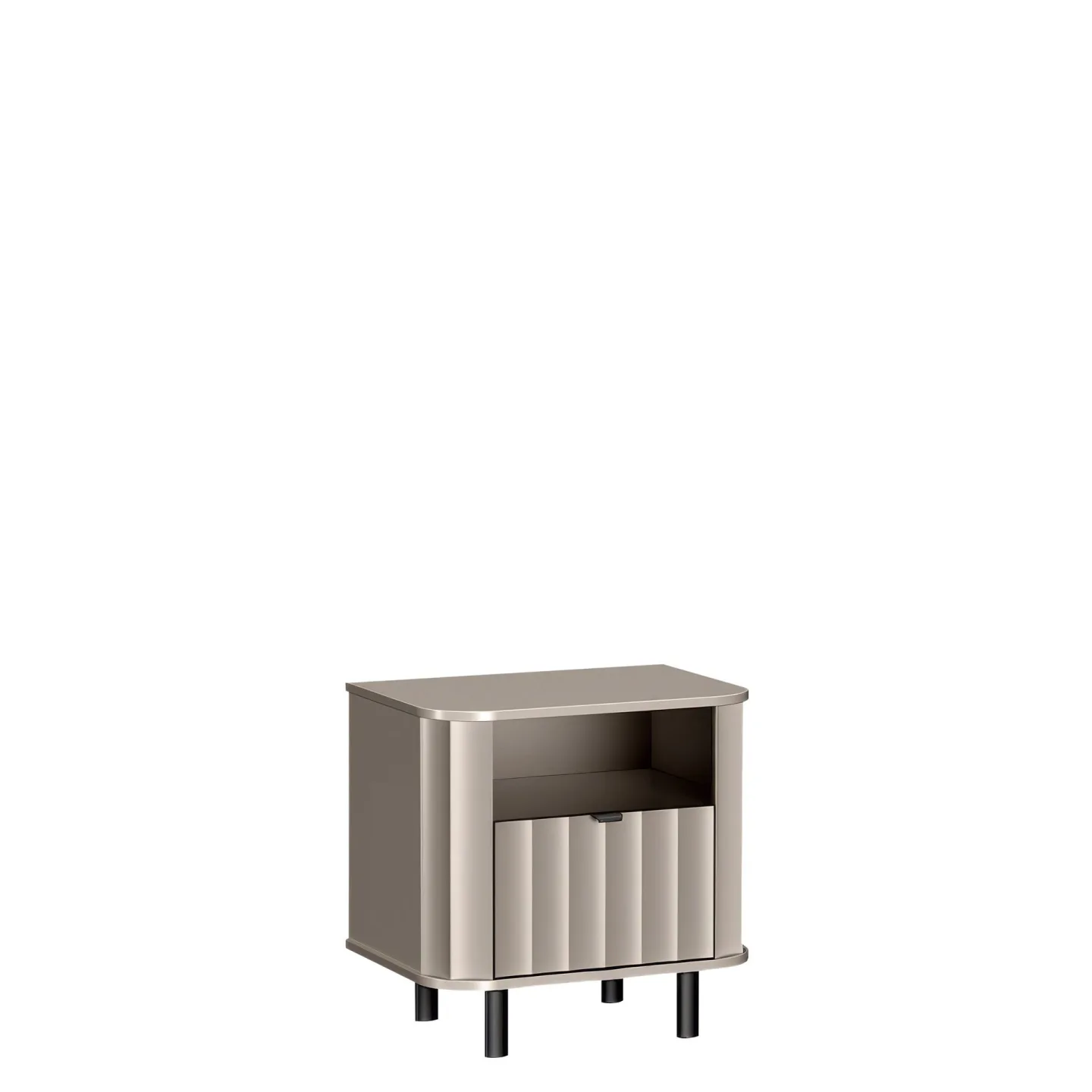Joriel Sängbord 59 cm - Beige|svart