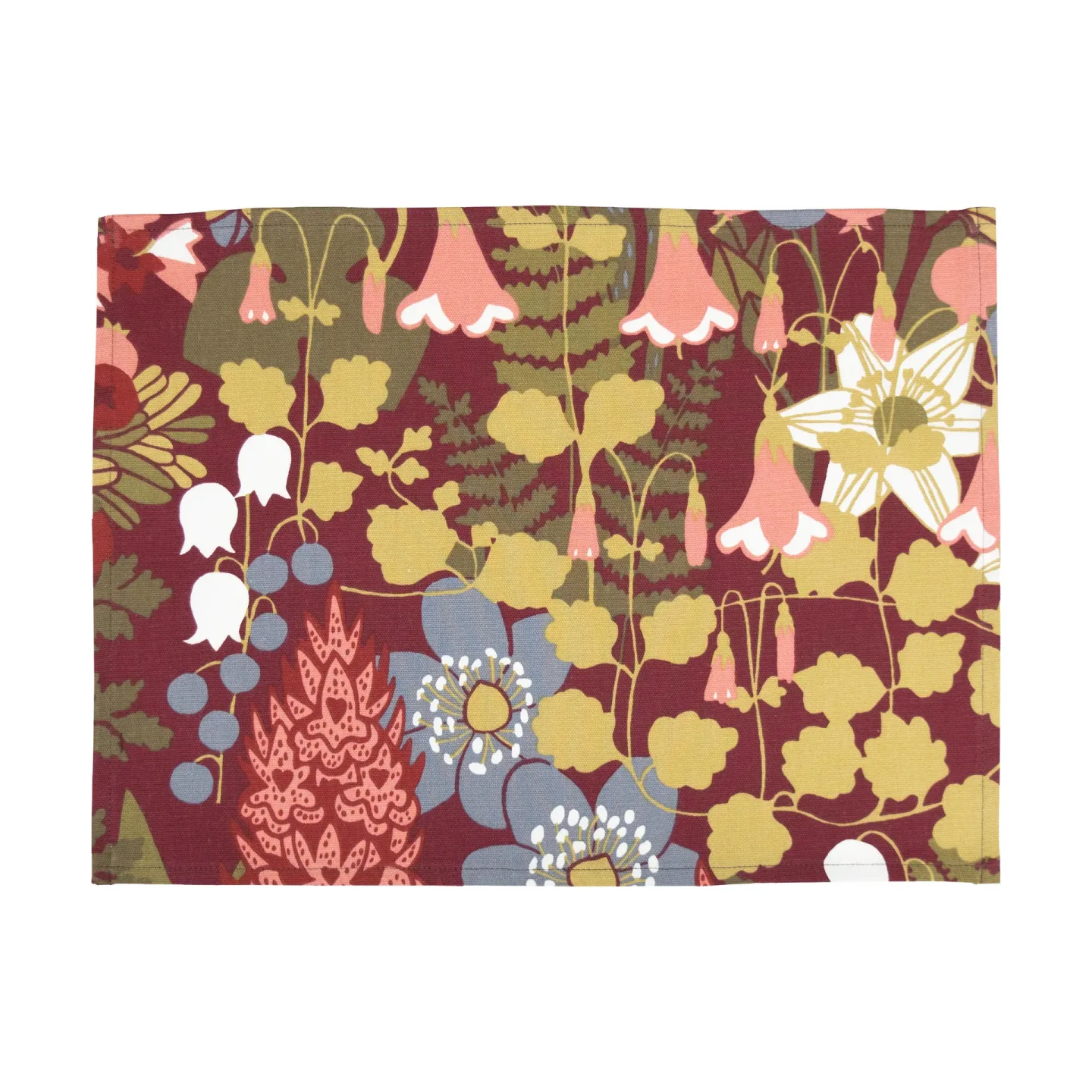 Almedahls Skogen Tischset 34 x 45cm 2er Pack Weinrot